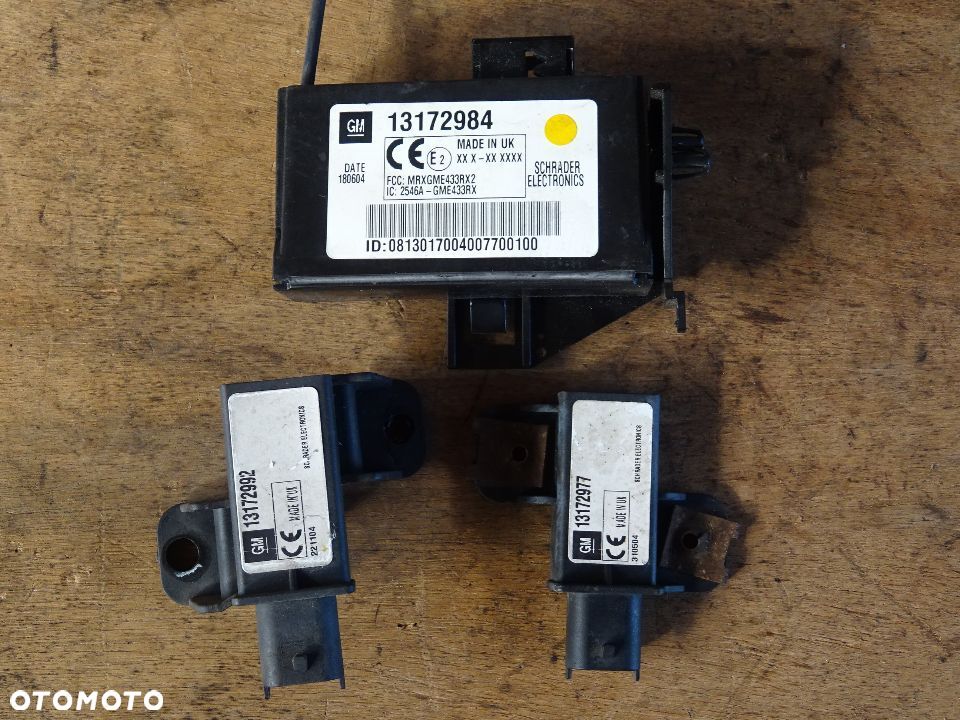 OPEL VECTRA C SIGNUM TPMS MODUŁ STEROWNIK CZUJNIK ODBIORNIK CIŚNIENIA W KOLE OPONIE KOMPLET - 2