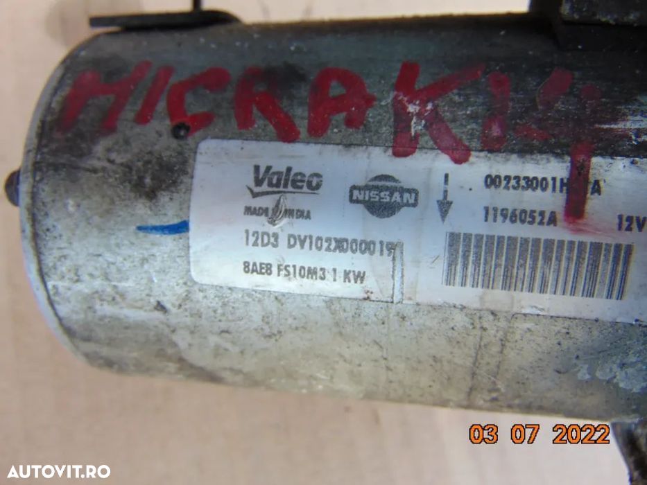 Electromotor Dacia 1.0 Logan MCV Sandero Dokker Renault twingo 1.0 cli - 3