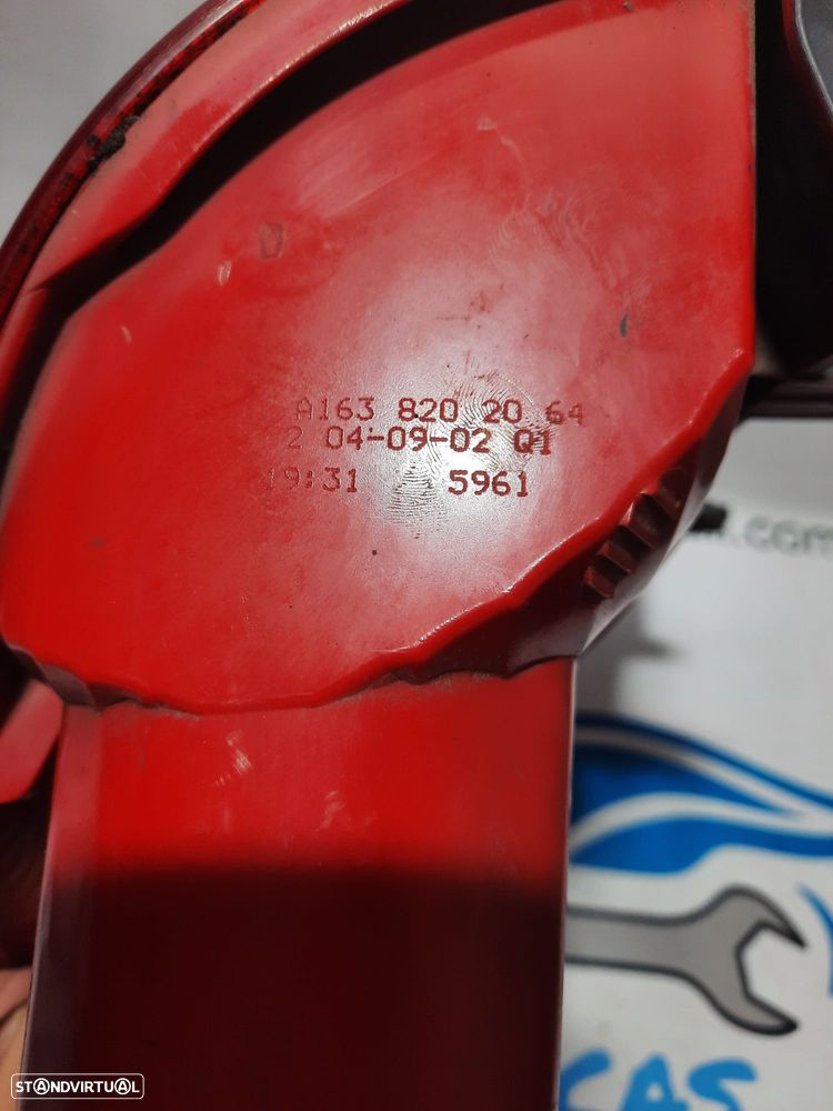 FAROLIM FAROLINS TRASEIRO TRÁS HELLA MERCEDES BENZ ORIGINAL A1638201964 1638201964 A1638202064 1638202064 MERCEDES BENZ CLASS ML W163 - 7