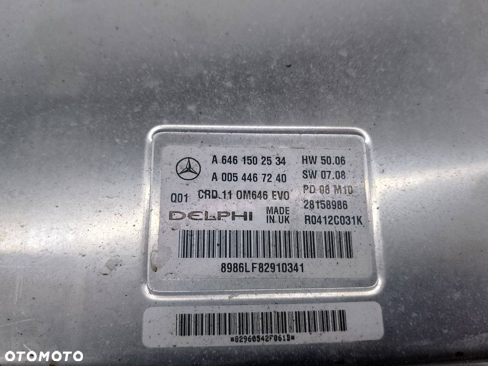 KOMPUTER, STEROWNIK MERCEDES-BENZ KLASA C W204 28158986  R0412C031K - 2