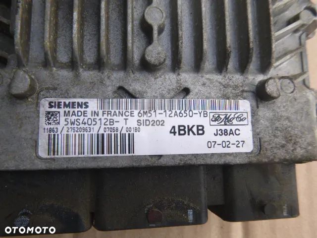 ZESTAW STARTOWY KOMPUTER STACYJKA IMMOBILIZER FORD FOCUS MK2 1.8 TDCI - 17