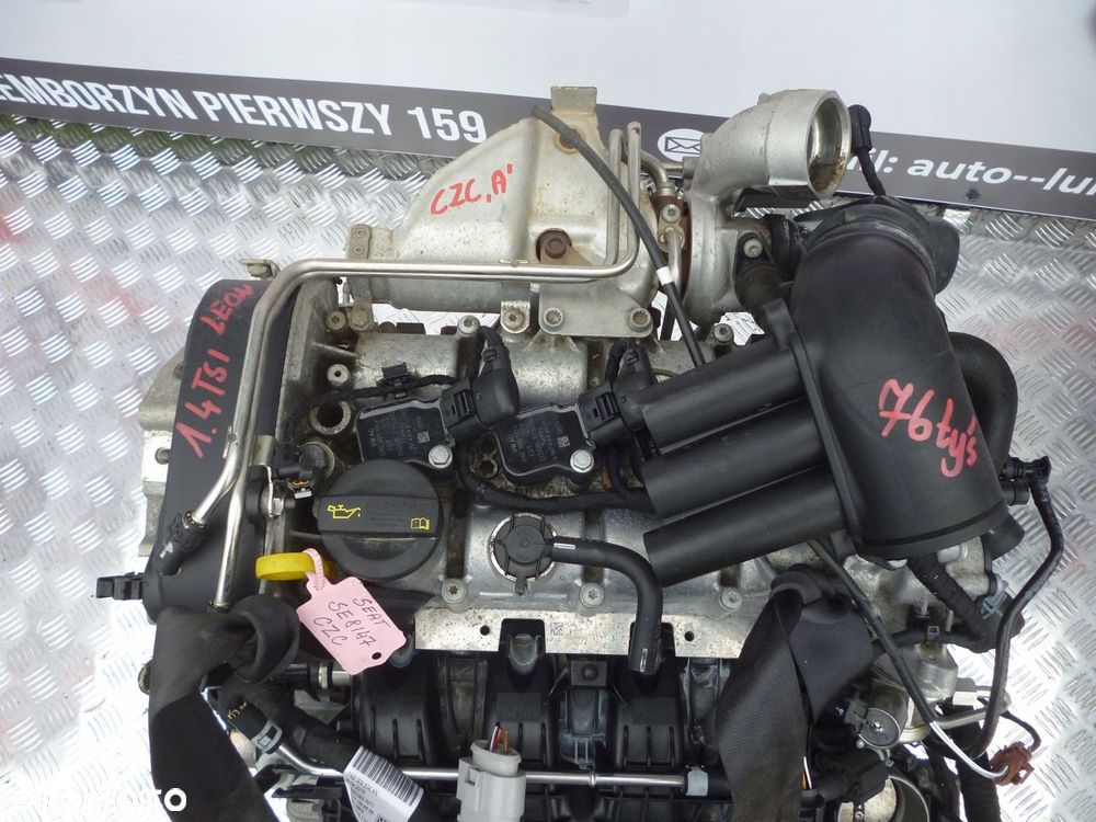 SILNIK KOMPLETNY SEAT LEON 1.4 TSI 17r. CZC CZCA 76 TYS - 2