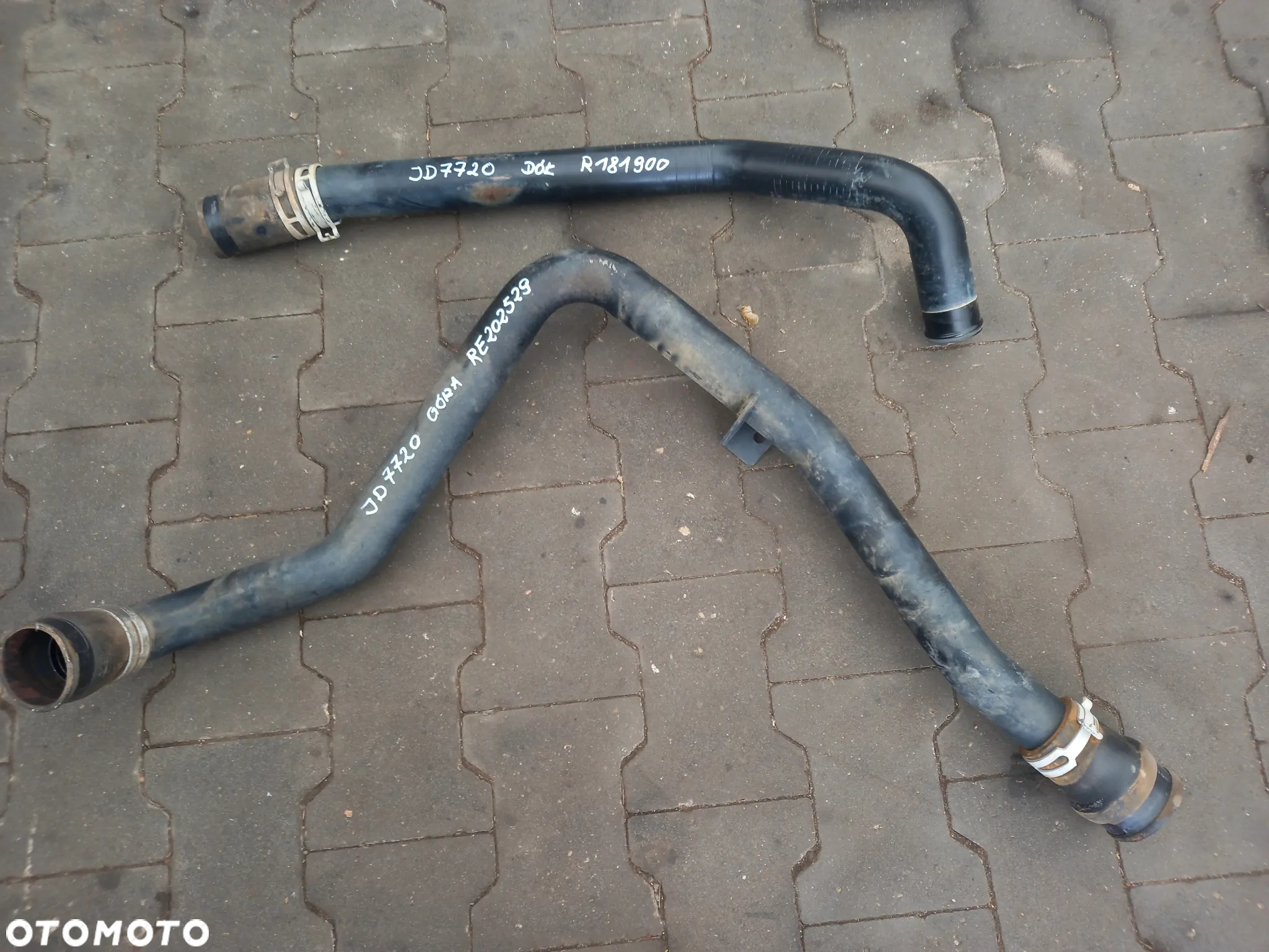Przewody intercoolera IC chłodnicy wody John Deere 7720 - 5