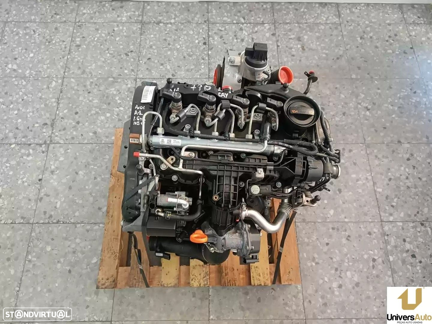 MOTOR COMPLETO AUDI A1 SPORTBACK 2012 -CAY - 9