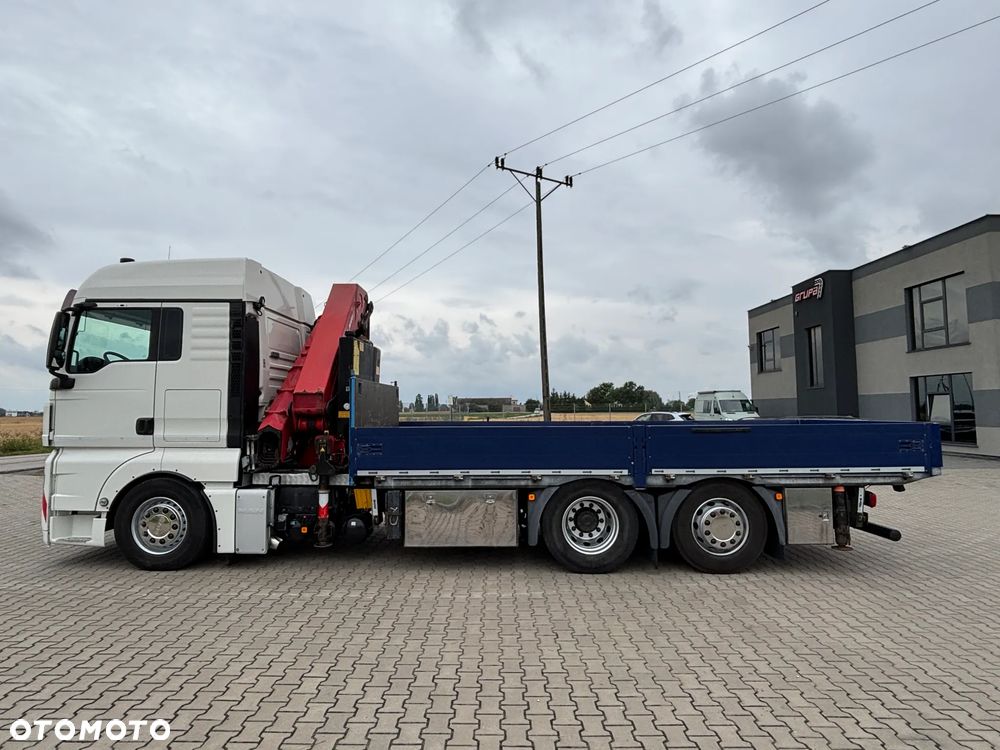 MAN TGX 26.480 6x2/4 z HDS z przodu na wieńcu HMF 3220 K5 , energetyka, konstrukcje dachowe , montażowy dźwig, budowlanka , kontenery (PALFINGER, HIAAB, EFFER, FASSI) cały na poduszkach - 13