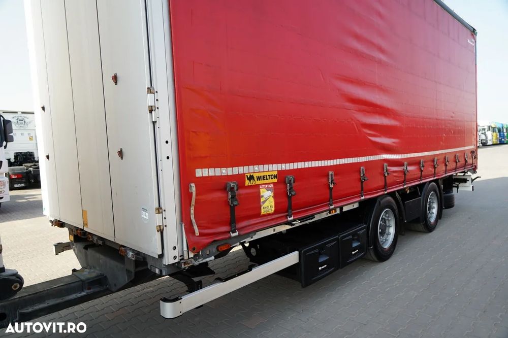 Volvo FH 460 / COMBINAȚIE TANDEM / 120 M3 / TRANSITION / I-SAVE / I-PARK COOL / DIRECȚIE CU RIDICARE AXLE / WIELTON / CORTINĂ ARMATĂ - 10