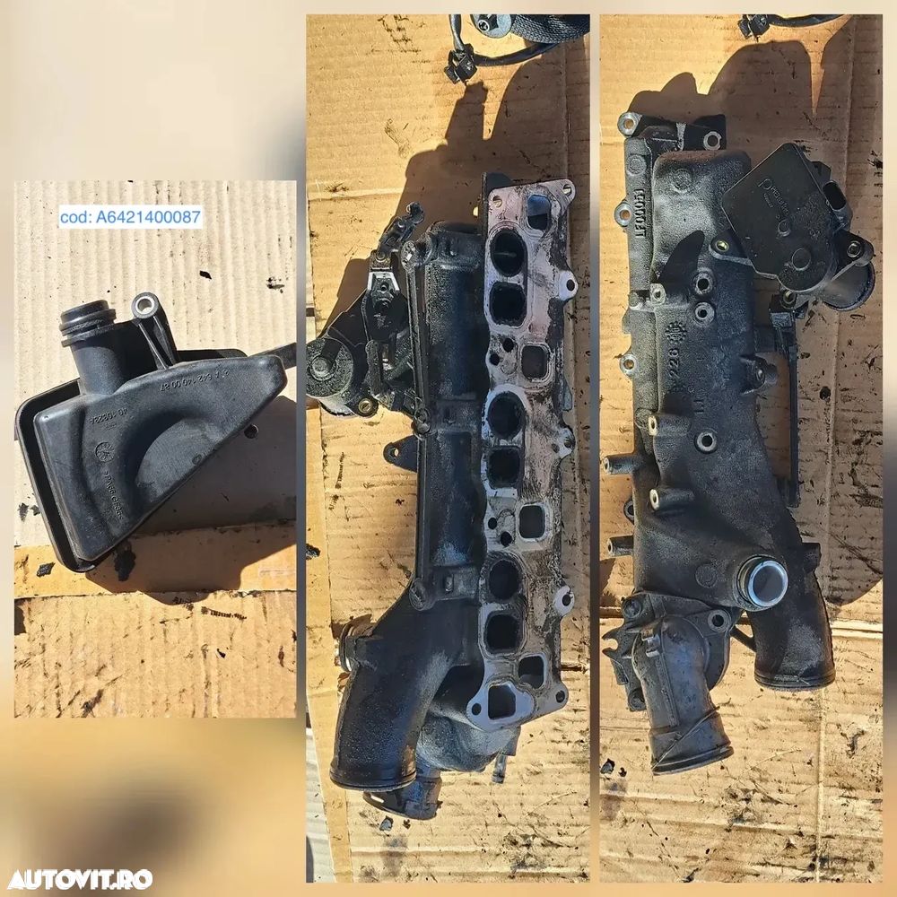 Anexe motor mercedes OM642 3.0cdi 3.2cdi 3.5cdi W219 diesel rampa injectoare pompa inalta presiune electromotor alternator pompa servo clapeta acceleratie rampa injectoare galerie admisie evacuare instalatie electrica - 9