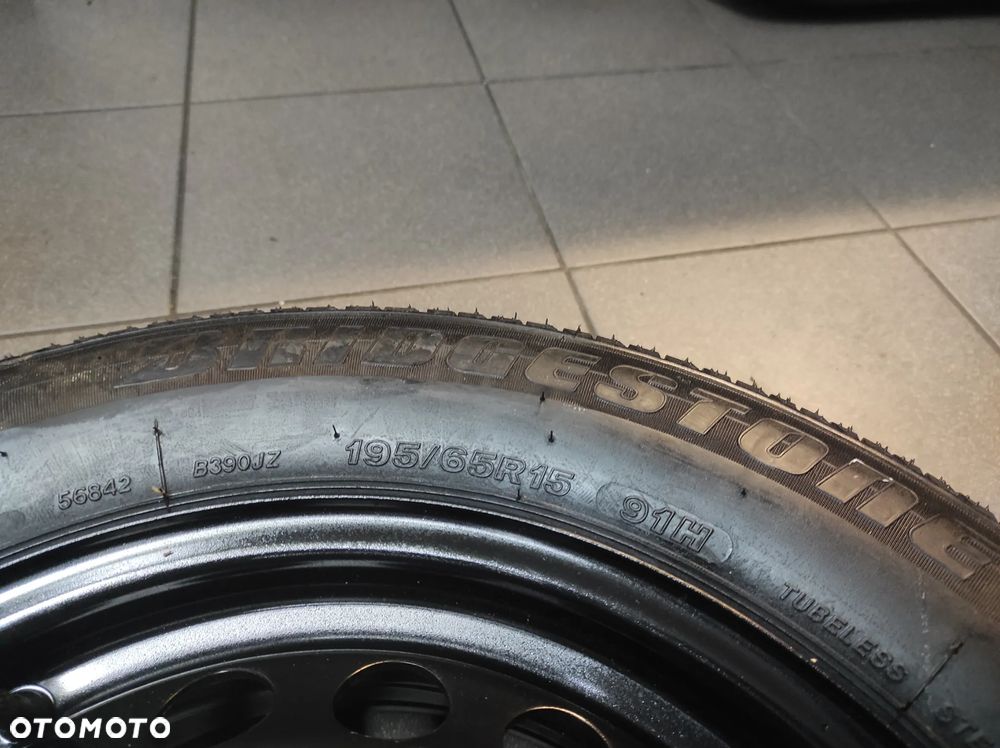 KOŁO ZAPASOWE DOJAZDOWE DOJAZDÓWKA R15 195 65 5X112 1K0601027C VW AUDI SEAT SKODA WYSYŁKA !!! - 4