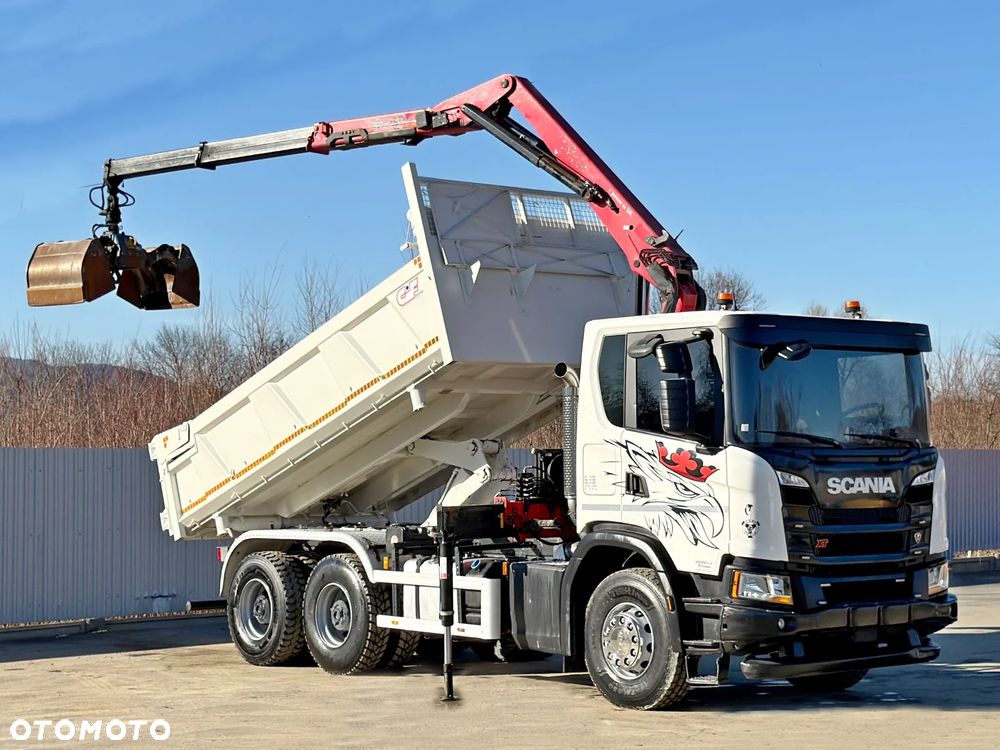 Scania G 410 * WYWROTKA 4,90 m + BORDMATIC + HMF 1643 + PILOT * 6x4 - 2