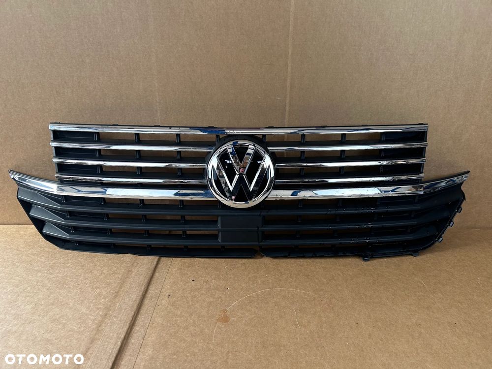 VW T6 T6.1 TRANSPORTER MULTIVAN GRILL ATRAPA CHROM EMBLEMAT PRZÓD 7LA853651B 7LA853653H - 1