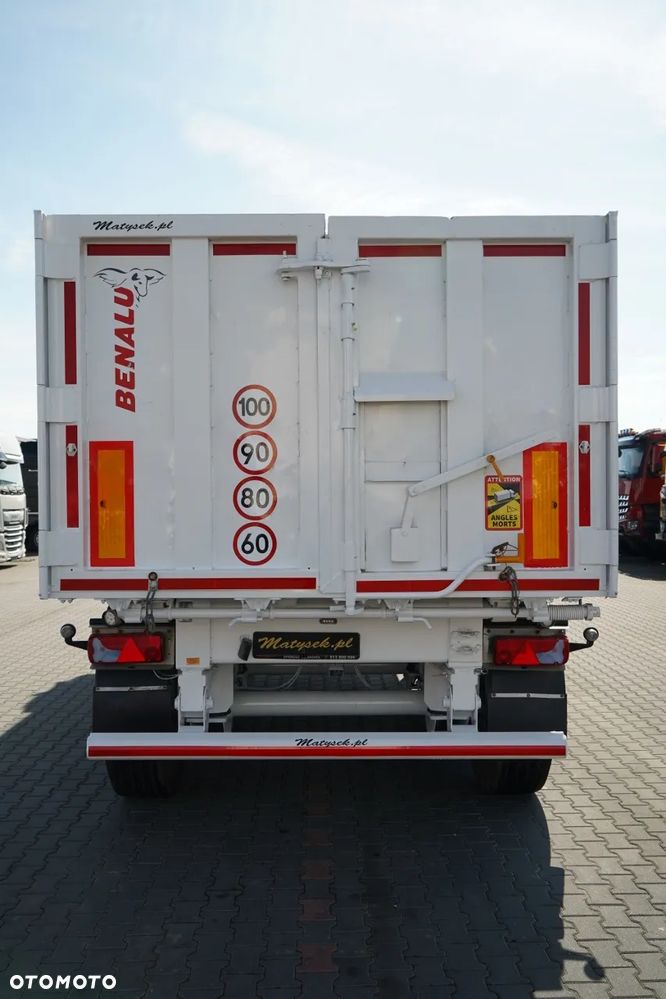 Benalu WYWROTKA / 30 m3 / ALUMINIOWA / OŚ PODNOSZONA / WAGA: 5 100 KG / SAF /  ALUFELGI / - 8