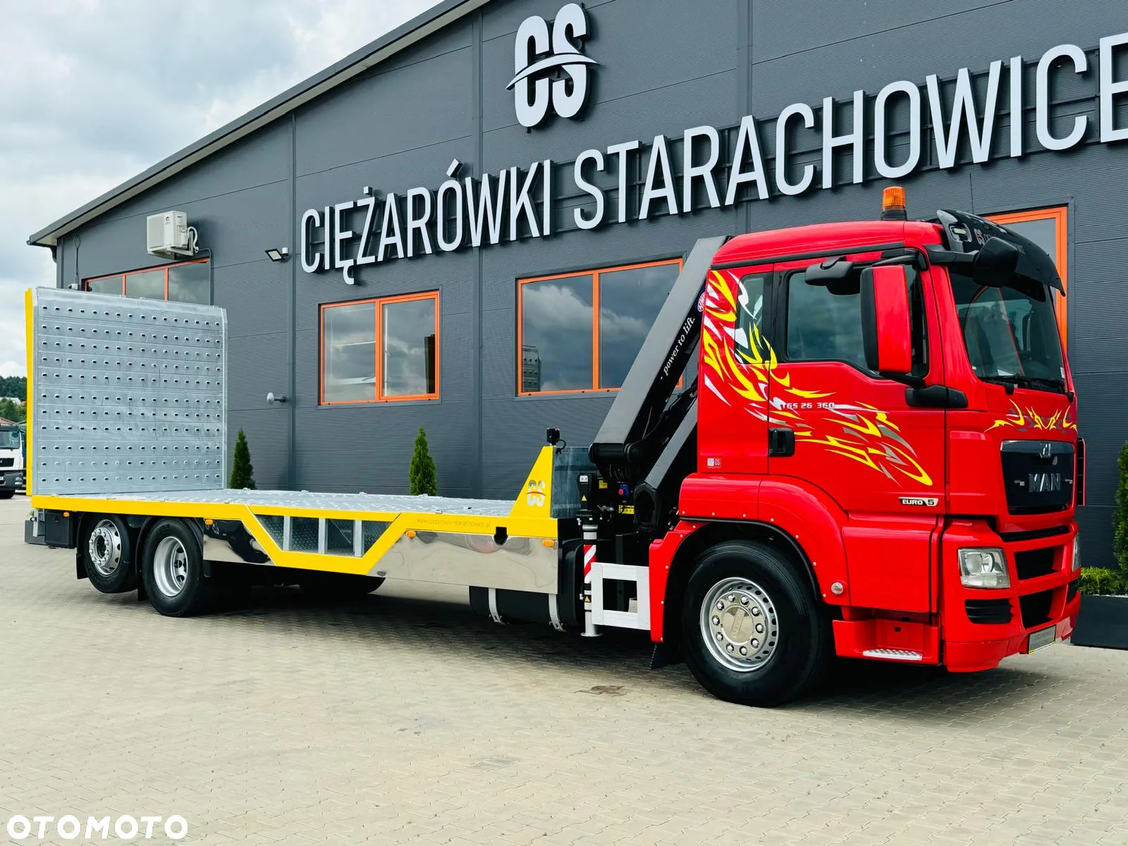 MAN MAN MAN TGS TGX 26.360 E5 laweta uniwersalna 10,2m + Dźwig HDS HMF 1420 K2 / do przewozu kontenerów / pomoc drogowa / platforma / energetyka/ kran krane dzwig hds żuraw - 15