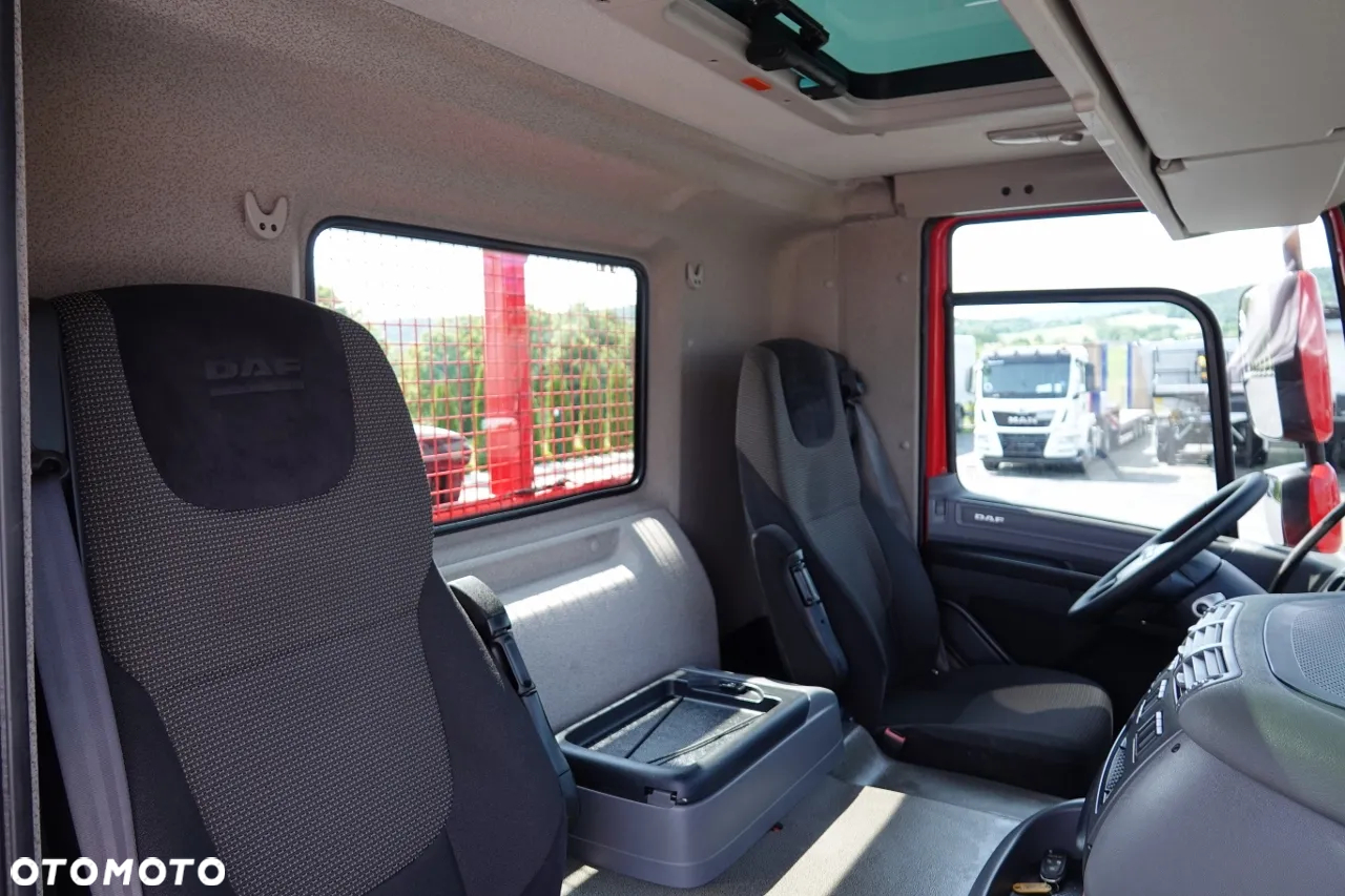 DAF CF 460 / 8x2/  LAWETA / PLATFORMA / NAJAZDY HYDRAULICZNE / WYCIĄGARKA / oś skrętna i podnoszona / EURO 6 - 36