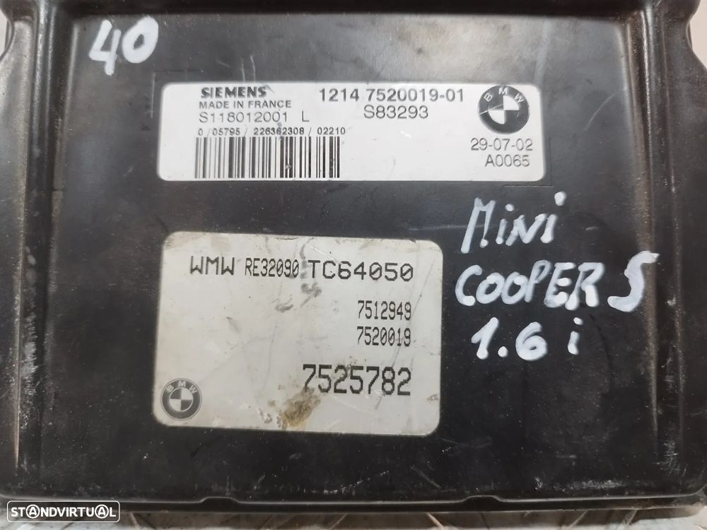 Centralina ECU motor Siemens BMW MINI MINI COOPER S 1.6i - 5