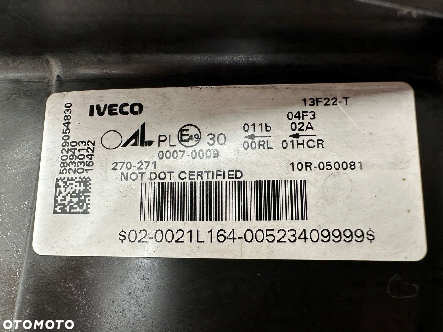 Reflektor Lampa Prawa Full LED Iveco S-Way 5802905483 - 8