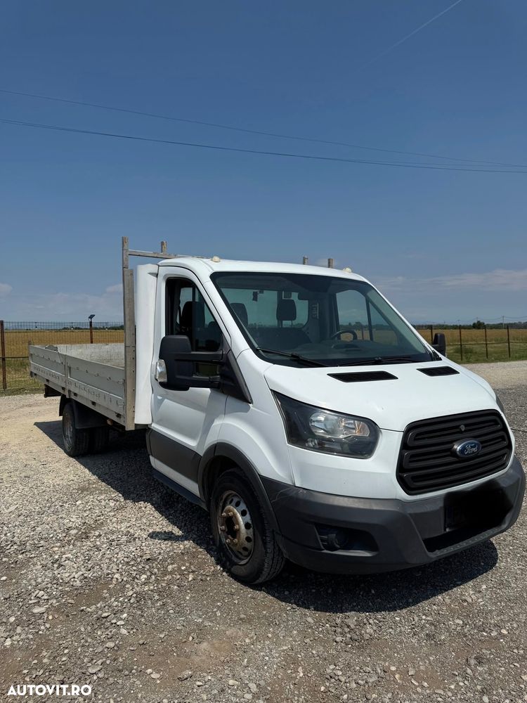 Ford Transit 2017 Bena aluminiu obloane camioneta pick-up platforma Tranzit Punte Dubla L4 L5 Unic Proprietar km reali istoric Dokka 3 Locuri Aer Condiționat Navi Nu Crafter Sprinter Iveco 35c Boxer - 7