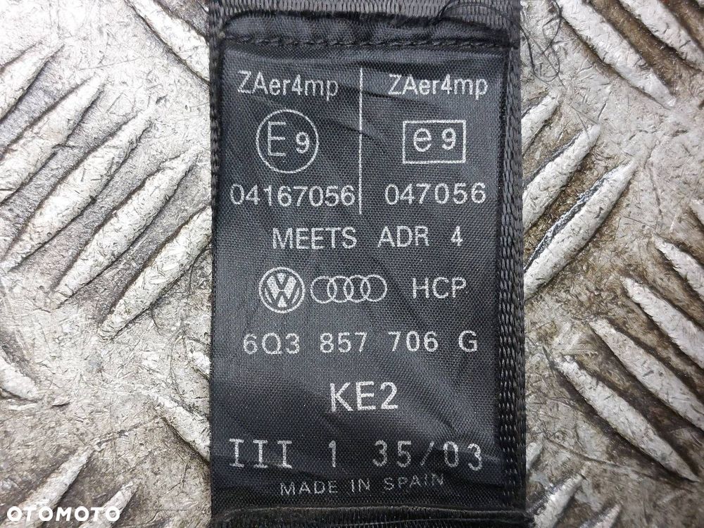 ZESTAW AIRBAG KOKPIT DESKA PASY PODUSZKI MODUŁ POLO IV 3D 6Q4857705J - 9