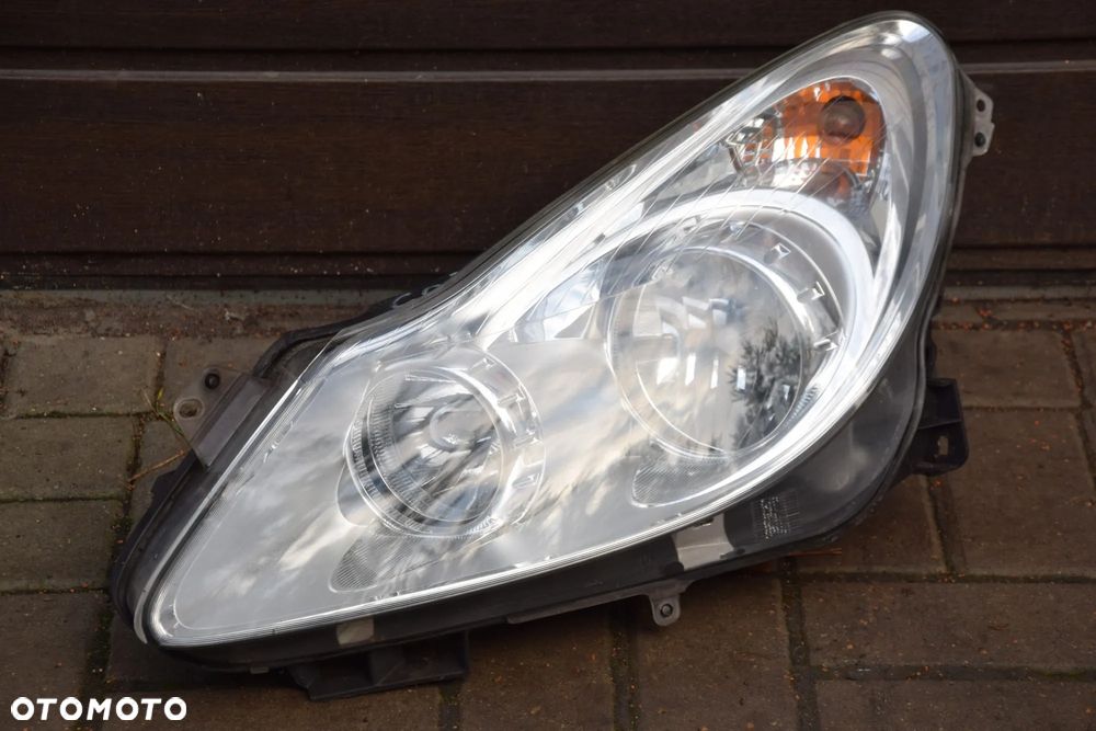 Opel Corsa D Lampa przednia lewa lewy przód Valeo EUROPA TOP 93189357 - 4
