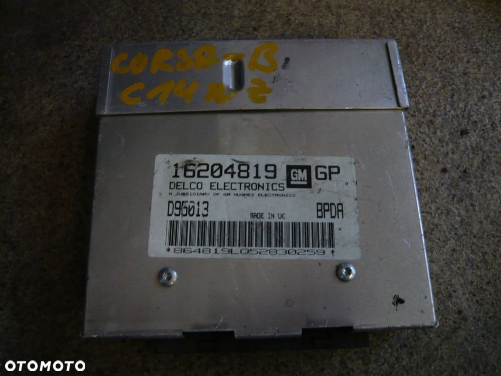 komputer sterownik silnika 16204819 opel corsa b - 1