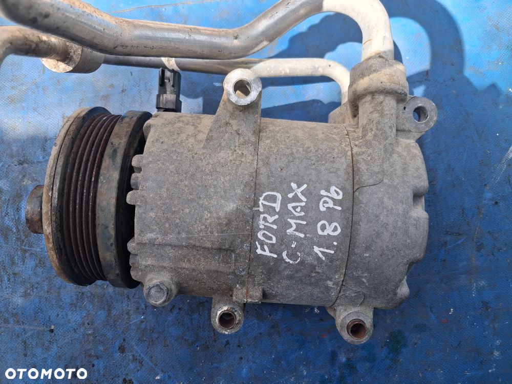 Sprężarka pompa kompresor KLIMATYZACJI 6M5H-19D629-AB  6M5H19D629AB Ford Focus C-max Mondeo MK4 Volvo V40 V50 S40 S50 1.8 16v 2.0 Benzyna przewód wąż przewody - 1
