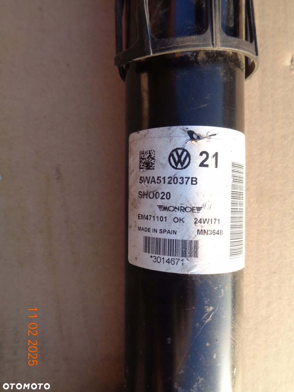 AMORTYZATOR TYŁ AKTYWNY AUDI VOLKSWAGEN SEAT SKODA DCC 5WA512037B - 2