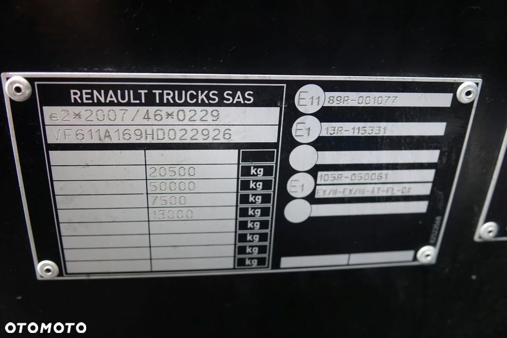Renault GAMA T460 / EURO 6 / STANDARD / AUTOMAT / ADR / RETARDER / KLIMATYZACJA POSTOJOWA / ALUMINIOWE FELGI - 28