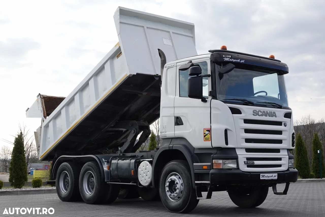 Scania R 420/ 6x4 / 2-SIDE TIPPER / HYDROBRATA / BORDMATIC / HYDROKLAPA / MANUAL / IMPORTAT - 6