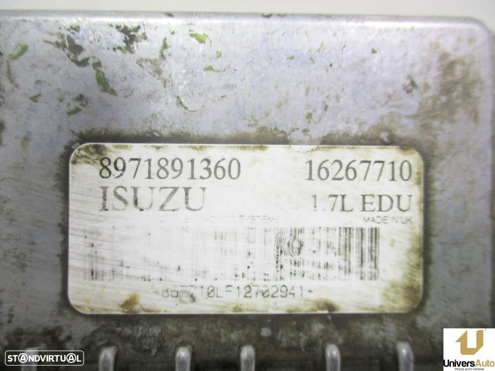 CENTRALINA INJECÇÃO OPEL ASTRA G SEDAN 2003 -8971891360 - 3