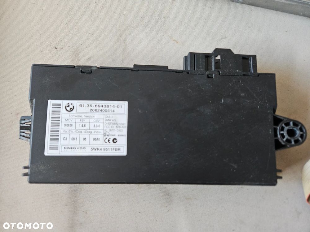 Zestaw startowy sterownik moduł stacyjka start stop BMW seria 1 E87 2,0 i 2006r 7565300 - 5