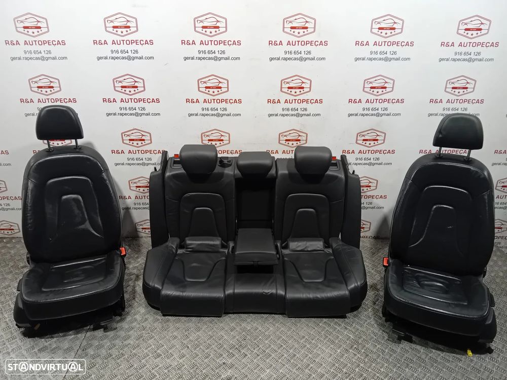 Conjunto de Bancos Audi A4 B8 em Pele Sedan Originais - 15