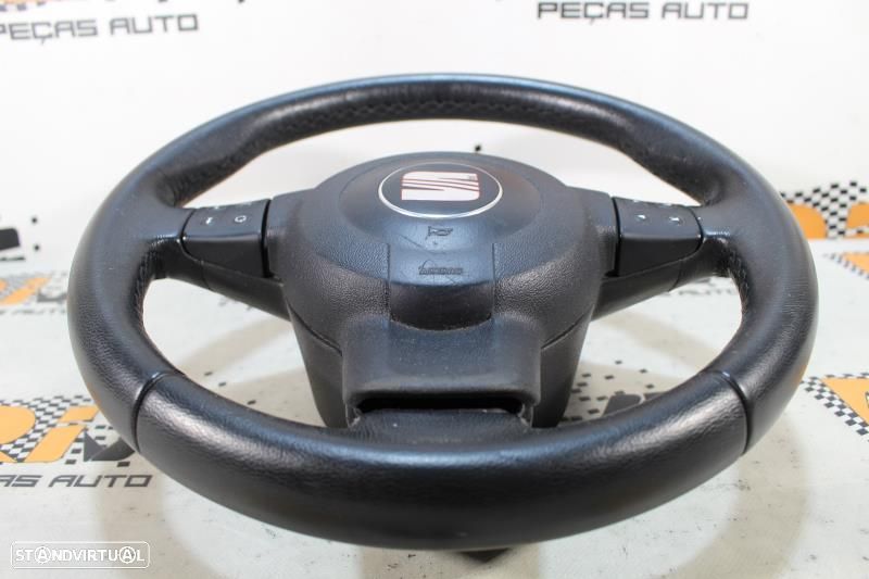Volante Seat Leon (1P1)  Volante Seat Leon 1P Em Pele - 3