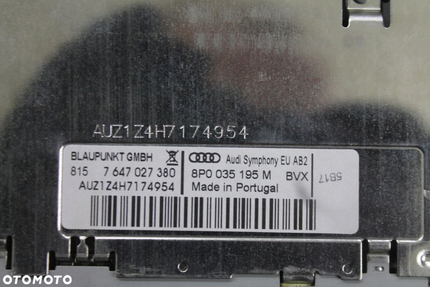 RADIO FABRYCZNE AUDI SYMPHONY 8P0035195M AUDI A3 8P LIFT 08-13 - 3