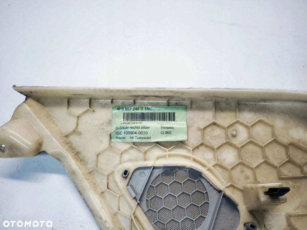 OSŁONA SŁUPKA BAGAŻNIKA PRAWY TYŁ AUDI A6 C6 AVANT 4F9867246B 1NC BOSE - 4
