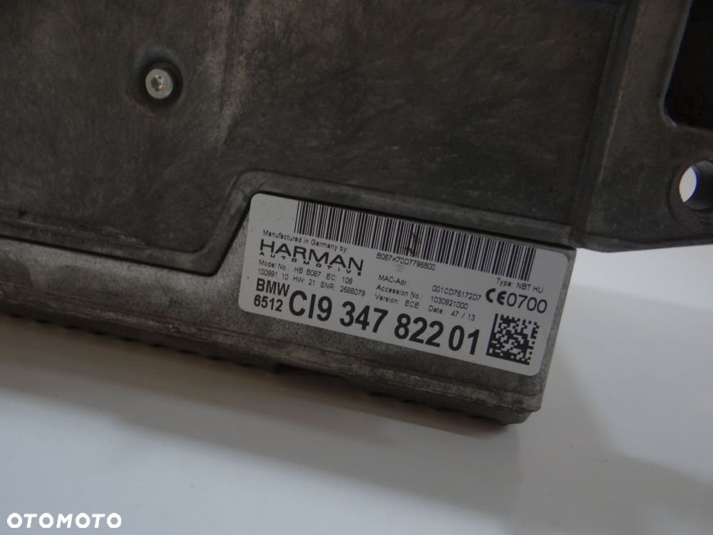 RADIO CD NAWIGACJA BMW F10 F11 LCI 9347822 - 3