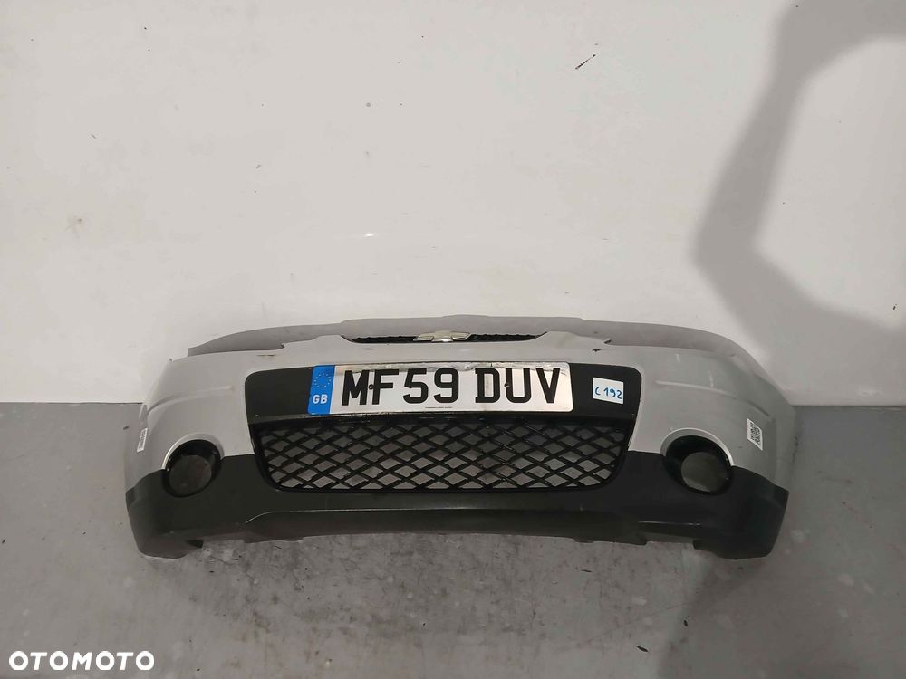 ^ ZDERZAK PRZÓD PRZEDNI DO CHEVROLET MATIZ SPARK SREBRNY HALOGENY - 1