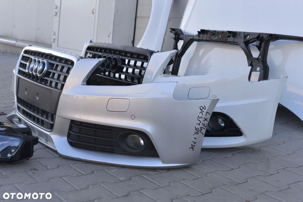 MASKA ZDERZAK GRILL BŁOTNIK LAMPA H7 XENON PAS BELKA AUDI A4 B8 2008 - 2012 - 11