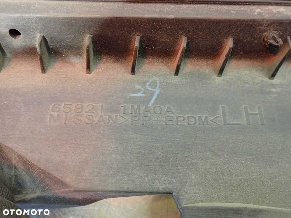 OSŁONA USZCELKA BŁOTNIKA LEWEGO INFINITI M37X 65821-1MA0A - 7