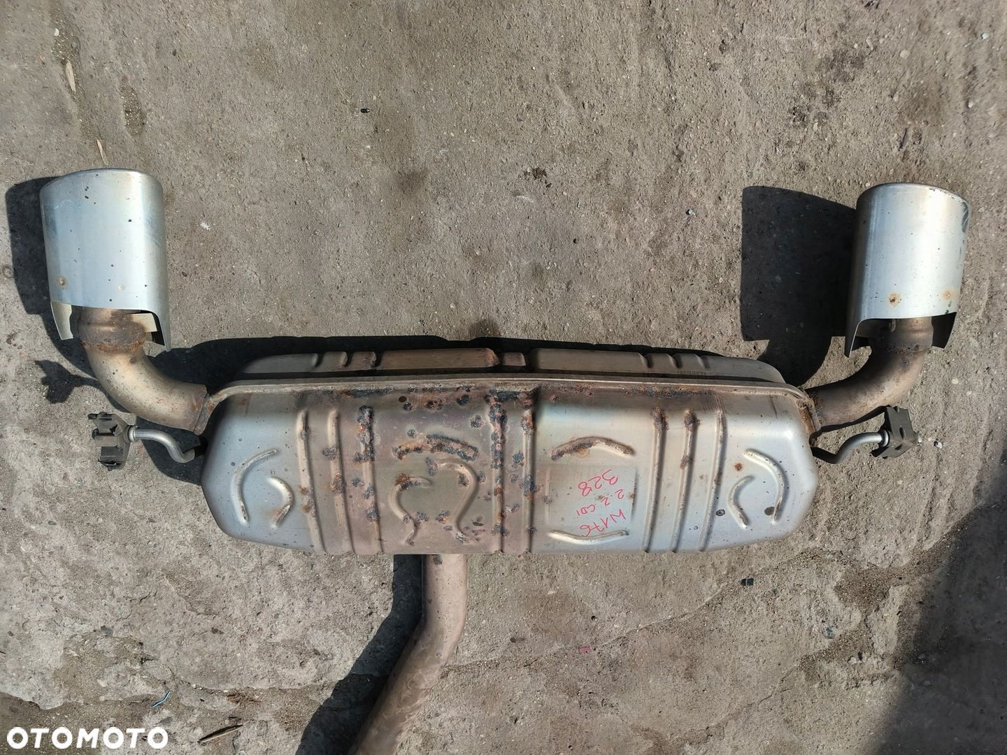 MERCEDES A KLASA W176 2.2 CDI TŁUMIK WYDECH KOMPLETNY A1764910101 - 2