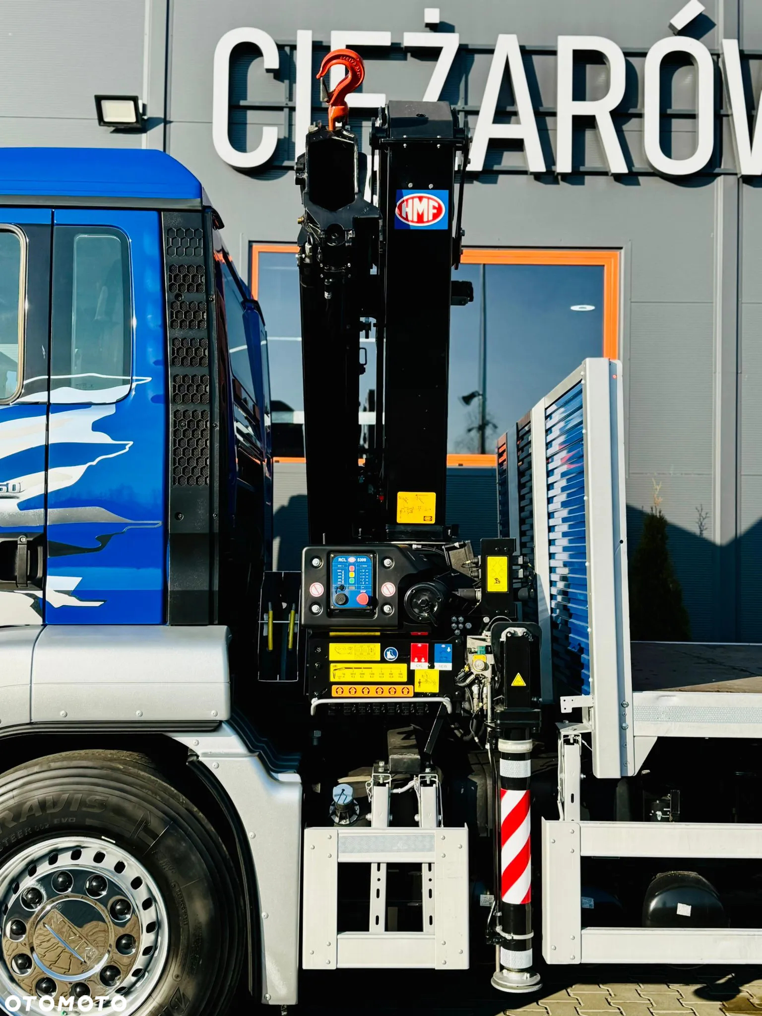 MAN TGS 26.360 // E6 // 6x2 // platforma laweta 7,2m z HDS HMF 1420 // dzwig żuraw kran crane skrzynia uniwersalny - 13