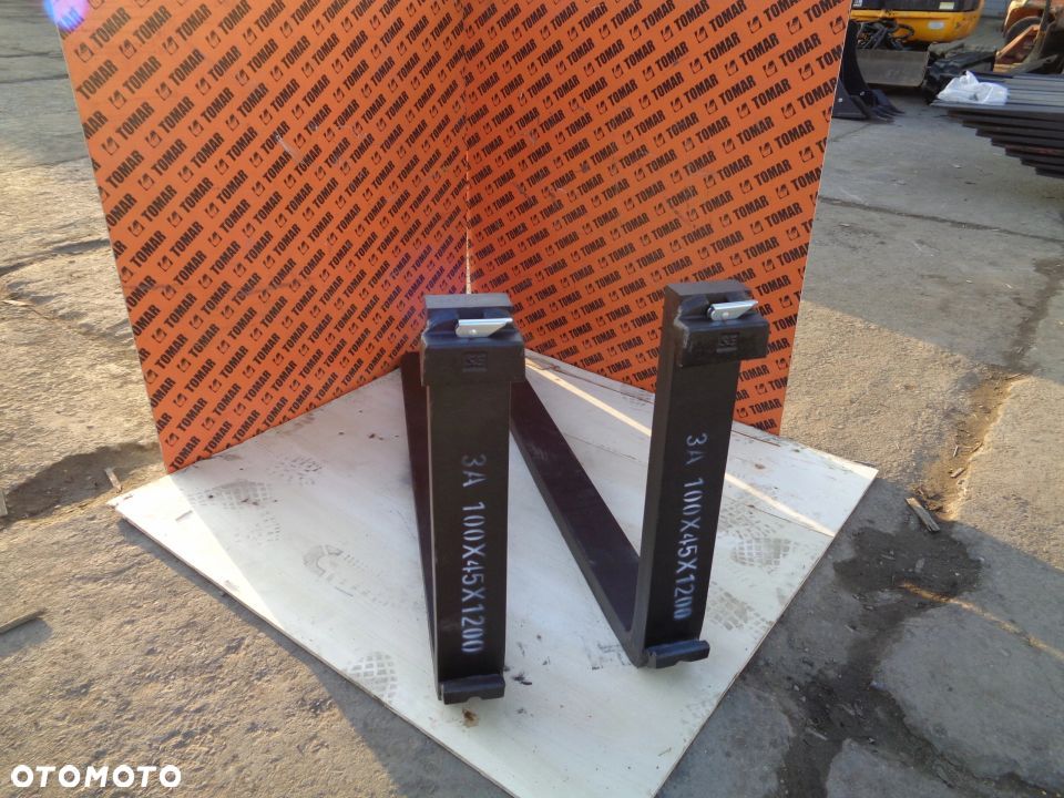 Widły 3A 3T 100x45x1200 Widła 3500 kg Wózek widłowy JCB CAT YANMAR BOBCAT HITACHI FIAT JCB - 3