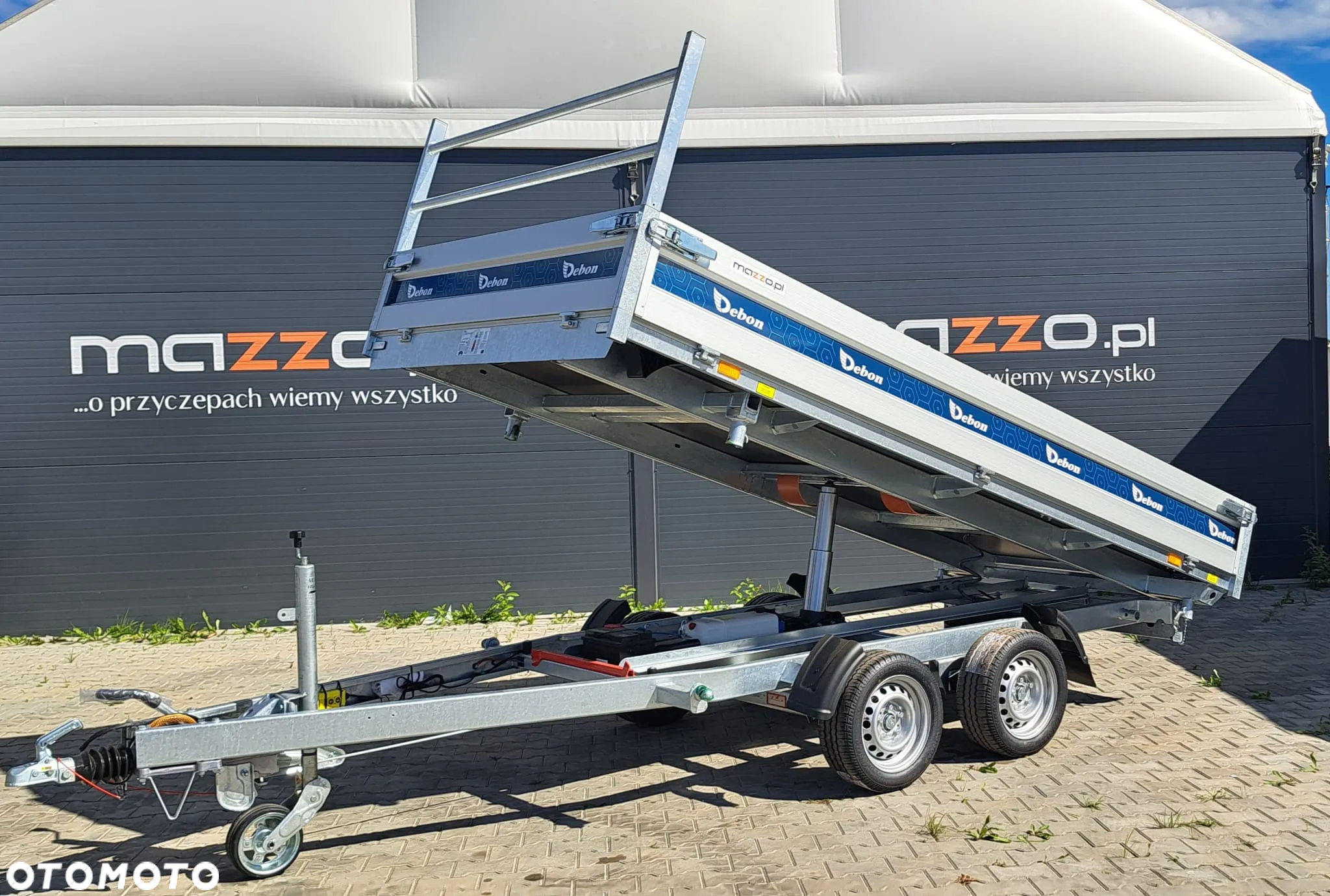 Debon DOSTAWA! Przyczepa wywrotka wym. 360x180x35cm, PW 3.6 Cheval Liberte TRÓJSTRONNY WYWROT HYDRAULICZNY! Burty aluminiowe, DMC 3500kg KIPER - 10