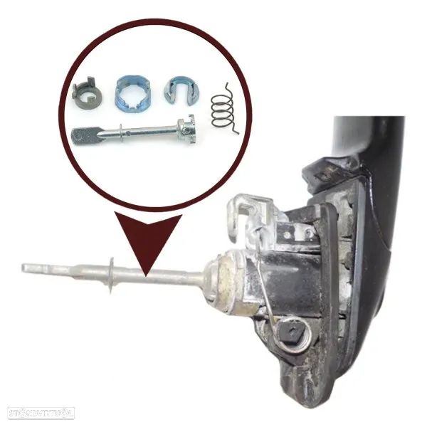 Kit de reparação do fecho da porta Seat Ibiza Cordoba Vw Caddy 68mm - 1