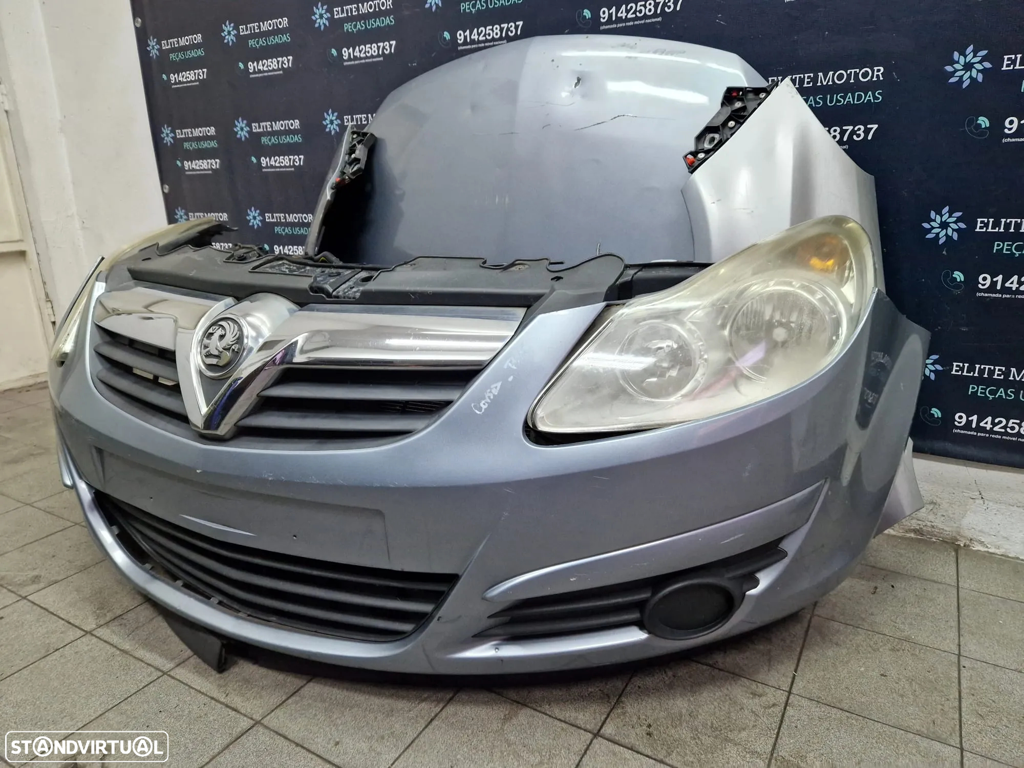 Frente completa usada OPEL CORSA D capot parachoques oticas guardalamas 1.3 CDTI - 2