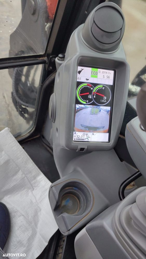 Hitachi ZX85, 2023, 2.314h, MASA OPERATIONALA 9,3tone, senile cauciuc pad, CUPLA RAPIDA HIDRAULICA si 3 cupe NOI, latime 2,2m, ad sapare 5m, inst picon pe brate, Aer cond, camera spate, posibil leasing 4 ani, CA NOU-PROMOTIE 63900 EUR+tva - 20