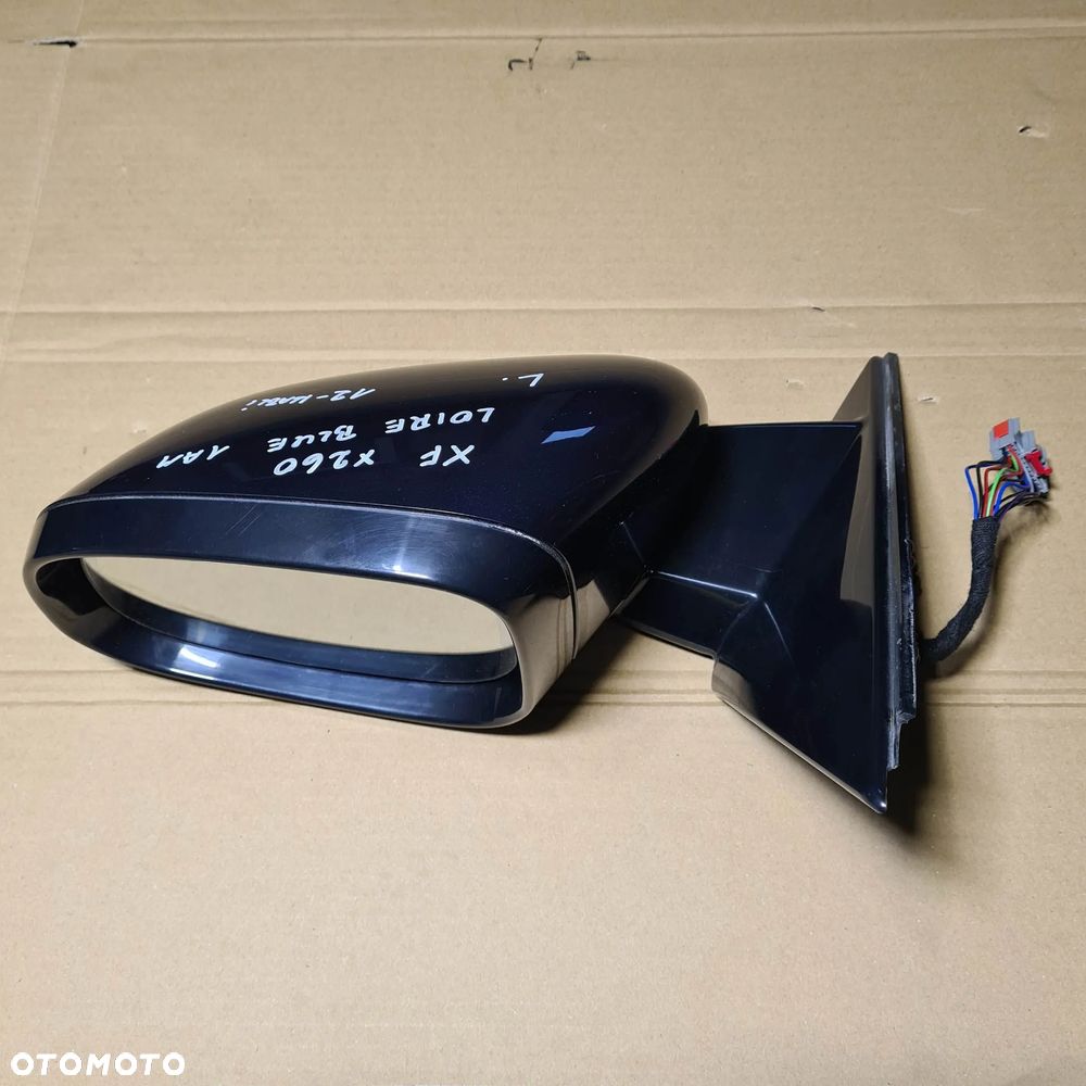 JAGUAR XF II X260 LUSTERKO LEWE ZEWNĘTRZNE 1AM LOIRE BLUE 12 PIN - 1