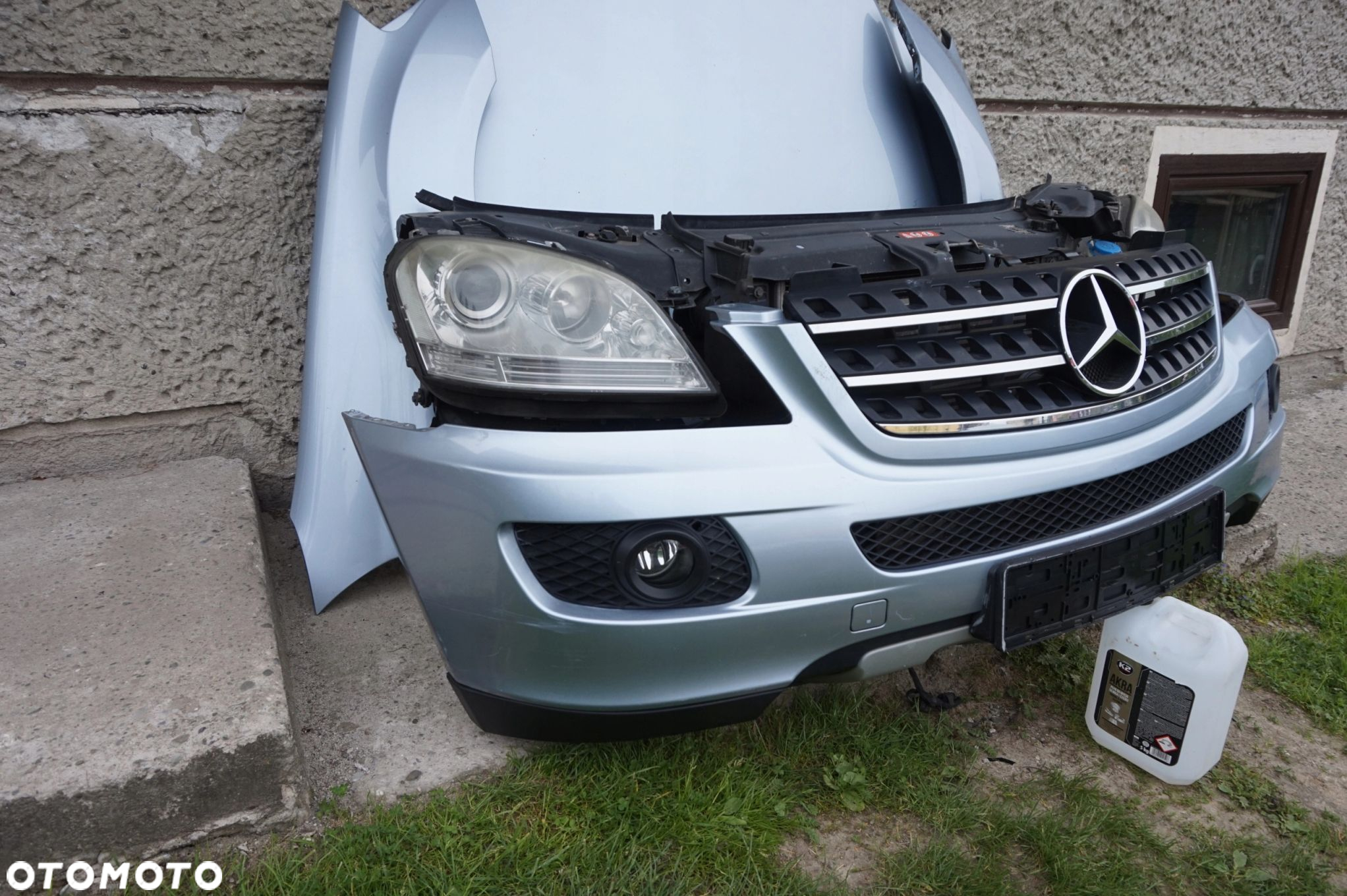 ZDERZAK MASKA LAMPA KOMPLETNY PRZÓD MERCEDES W164 - 2