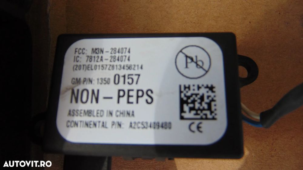 Kit pornire ECU calculator motor,Cip cheie si imobilizator Opel Astra J 1.7 CDTI an 2009-2015 cod 55579443  MB 275700-1190 - 6