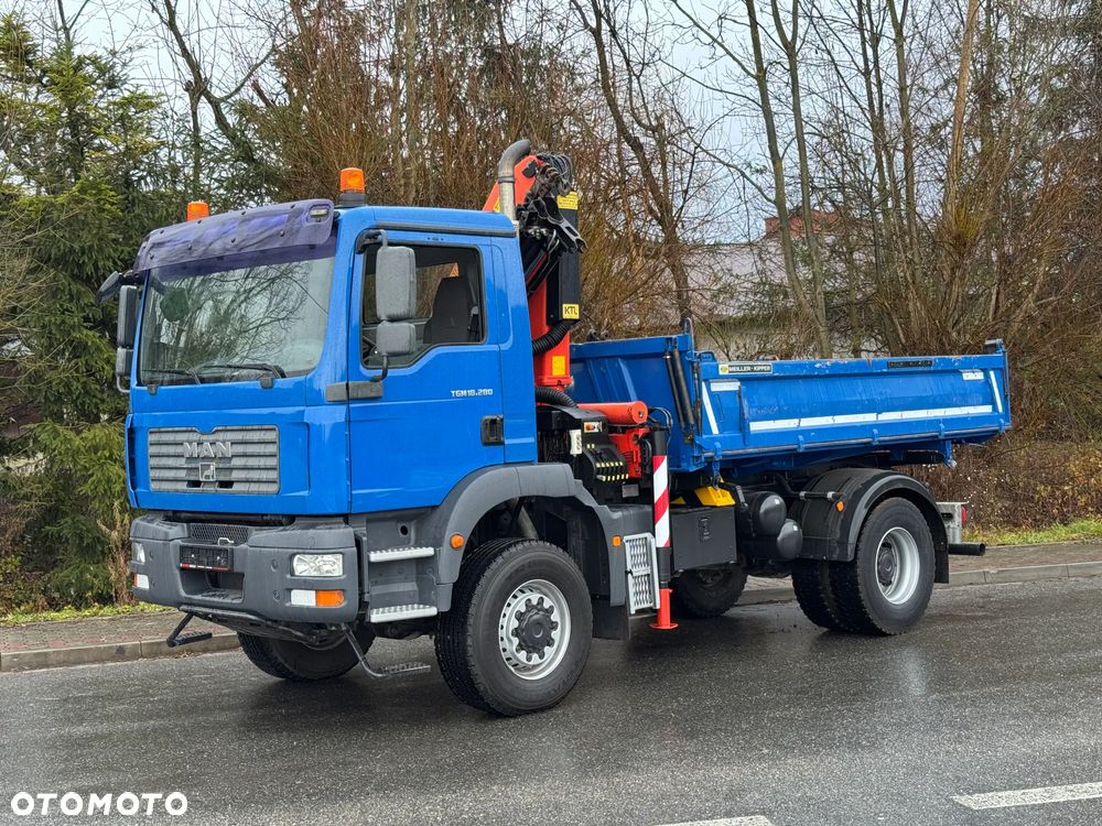 MAN * MAN 18 280 * Kiper Wywrotka * 4x4 * HDS Palfinger  120 STAN BARDZO DOBRY * Sprowadzony - 13