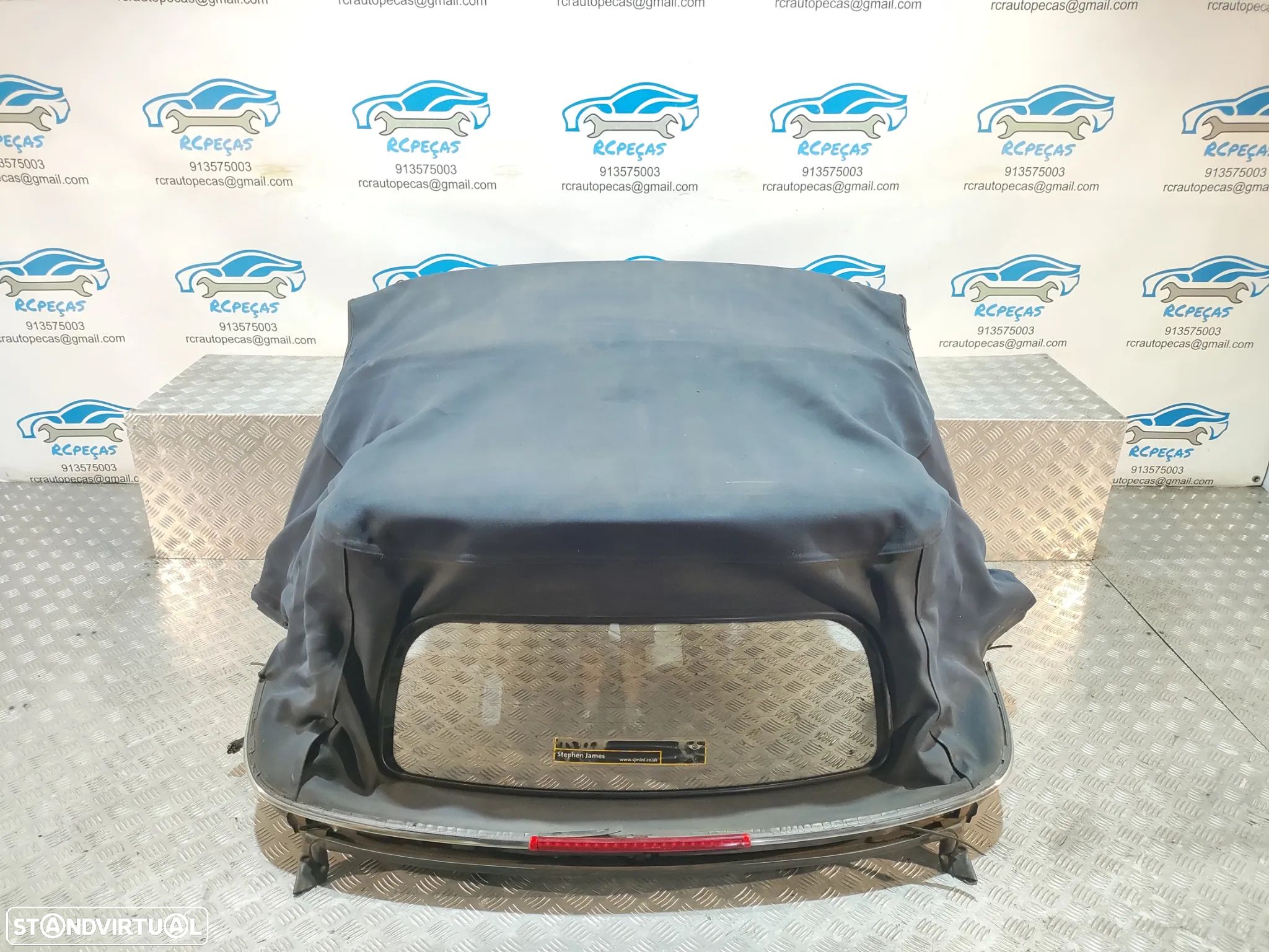 CAPOTA LONA AZUL ELETRICA MINI COOPER R52 CABRIO VIDRO AQUECIDO - 1