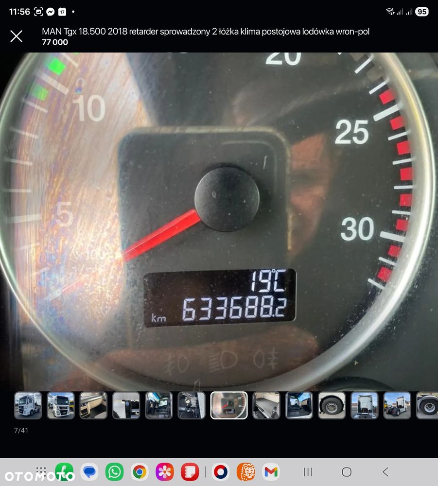 MAN Tgx 18.500 mały przebieg 2017 retarder sprowadzony 2 łóżka serwis lodówka wron-pol - 7